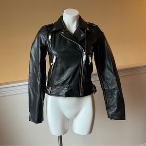 ZARA LEATHER JACKET WITH ZIPPERS | 4341/750